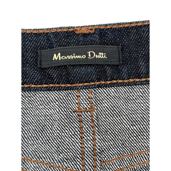 MASSIMO DUTTI Dark Denim Blue Knee-length Skirt (Size 4) - Picture 8 of 15